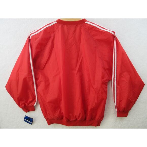 NWT Vtg 90s Y2K Adidas Team Jefferson V-Neck Pullover Lined Jacket Sz Large - Picture 12 of 12